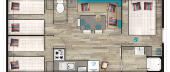 plan mobil home 35 m²