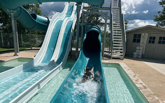 camping espace aquatique toboggan luberon